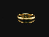 18k Yellow Gold 1930 Men's Vintage 3mm Band Ring Size 9