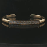 David Yurman 18k Yellow Gold and 1cttw Diamond Cuff Bracelet 7"