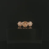 10k Yellow Gold and 1cttw Champagne Diamond Ladies Cluster Ring Size 7