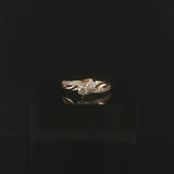 14k Yellow Gold 0.50cttw Diamond Bypass Band Ring Size 6.75