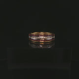 18k Yellow Gold 0.87cttw Ruby and 0.07cttw Diamond Band Ring Size 6.5