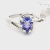 Brand New Pear Cut Tanzanite Fancy Ring in 14k White Gold Size 6.75