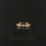 14k Rose Gold and 0.75cttw Diamond Vintage Men's Band Ring Size 11.75