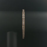 10k Yellow Gold and 3.5cttw Diamond 15g Solid Square Link Bracelet 7.25"