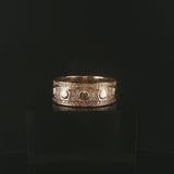 14k Yellow Gold and 0.75cttw Diamond Men's Heavy Band Ring Size 11