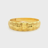 24k Pure Yellow Gold 4.4g Adjustable Wrap Band Ring Size 6