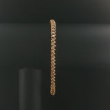 14k Yellow Gold and 2cttw Diamond S Link Vintage Tennis Bracelet 8"