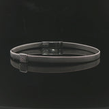 Marco Bicego 18k White Gold and Diamond Masai Coil Bracelet Italy 6.75"