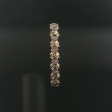14k Yellow Gold and 1cttw Diamond Fancy X Link Bracelet 7.25"