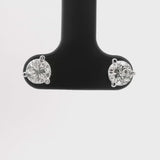 Brand New 1.2cttw Natural Diamond Stud Earrings in 14k White Gold