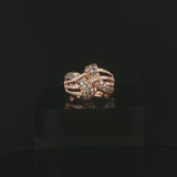 Effy 14k Rose Gold and 1cttw Champagne and White Diamond Ring Size 7