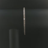 14k White Gold and 2.5cttw Bezel Set Diamond Tennis Bracelet 7.25"
