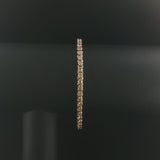 14k Yellow Gold and 4.5cttw Diamond Vintage Tennis Bracelet 7"