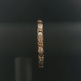 10k Yellow Gold and 1cttw Baguette Diamond 16.3g Fancy Link Bracelet 7.25"