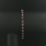 14k Yellow Gold Sapphire and Diamond Vintage Ladies Tennis Link Bracelet 7"