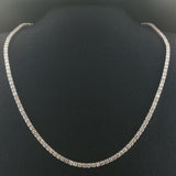 Brand New 12.5cttw Natural Diamond Tennis Necklace in 14k Gold
