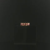 14k Yellow Gold Ruby and Diamond Ladies Vintage Band Ring Size 5.75