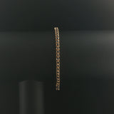 14k Yellow Gold and 1.74cttw Blue Sapphire Vintage Tennis Bracelet 7"