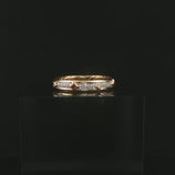 David Yurman 18k Yellow Gold Ruby & Diamond Modern Renaissance Band Ring Size 9