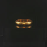 24k Pure Yellow Gold 3.7g Solid Heavy 3.8mm Band Ring Size 5.75