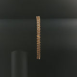 14k Yellow Gold and 1.50cttw Diamond S Link Vintage Tennis Bracelet 7"
