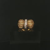 18k Yellow Gold and 0.50cttw Diamond Ladies Vintage Ring Size 6.5