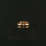 18k Yellow Gold 5.3g Solid Polished Vintage 3.5mm Domed Band Ring Size 7