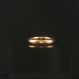 Antique 18k Yellow Gold 5.7g Solid Polished 3.5mm Band Ring Size 6