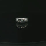 Chopard 18k White Gold and Floating Diamond Happy Love Ring Size 9
