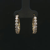 Jade Trau 18k Yellow Gold and 1.12cttw Catherine Hoop Earrings