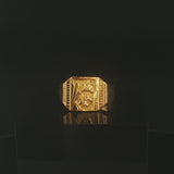 24k Pure Yellow Gold 6.9g Solid Good Fortune Success Wrap Ring Size 6.5
