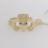 Brand New 14k Yellow Gold Ladies Claddagh Ring D'Amico Size 6.25