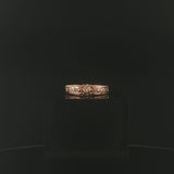 14k Rose Gold and 0.25cttw  Diamond Vintage Band Ring Size 8