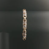 14k Yellow Gold and 1.50cttw Diamond 24.5g Vintage Link Bracelet 7.5"
