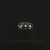EFFY 18k White Gold Sapphire and Diamond Band Ring Size 7