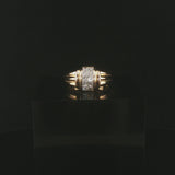 18k Yellow and 0.66cttw Princess Cut Diamond Ring Size 5.75