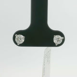 Brand New 5/8cttw Round Brilliant Diamond Stud Earrings 14k White Gold