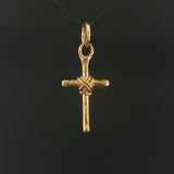 22k Yellow Gold 11.3g Solid Heavy Vintage Cross Pendant 2"