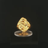24k Pure Yellow Gold 9.7g Solid Fancy Floral Ring Thailand Size 9.5