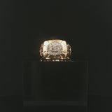 14k Yellow Gold and 0.45cttw Diamond Men's Vintage Ring Size 9.25