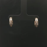 14k Yellow Gold and 0.25cttw Diamond Huggie Earrings