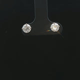 14k White Gold and 0.90cttw Diamond Stud Earrings