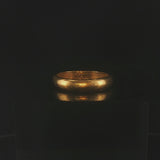 24k Pure Yellow Gold 6g Solid Heavy 4.2mm Band Ring Size 7.5