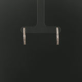 14k White Gold and 0.50cttw Diamond Hoop Earrings
