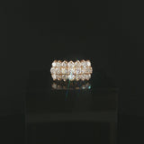 14k Yellow Gold and 2cttw Diamond Ladies Cluster Ring Size 7