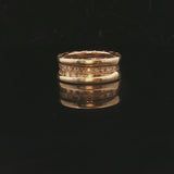 Bulgari B.zero1 18k Yellow Gold and Diamond Band Ring Size 5.5