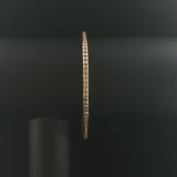 14k Yellow Gold and 2cttw Diamond Channel Set Vintage Tennis Bracelet 7"