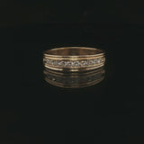 14k Yellow Gold and 0.50cttw Channel Set Diamond Men's Band Ring Size 11.5
