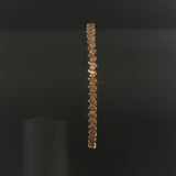 14k Yellow Gold and 2cttw Diamond Vintage S Link Tennis Bracelet 7.25"