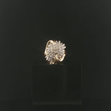 14k Yellow Gold and 0.50cttw Diamond Vintage Ladies Ring Size 6.75